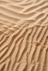Fototapeta premium fine pure sand grains macro close-up texture sample stock pattern, waves, desert, seashore, footprints, dunes, dune, windy, primts