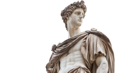 statue isolated on a white background