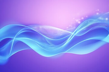 Fototapeta premium Abstract Fluid Waves in Blue and Purple Tones