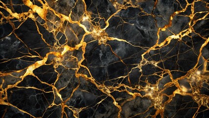 Luxurious Black Gold Marble Texture Background: Elegant Portrait Photography Backdrop