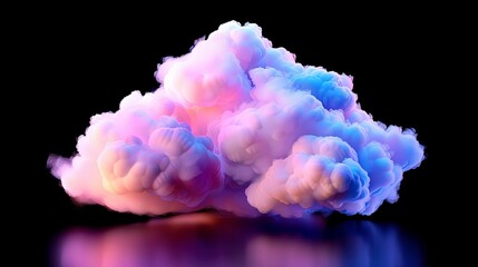 Obraz premium Realistic texture of soft, flowing pink smoke and clouds.