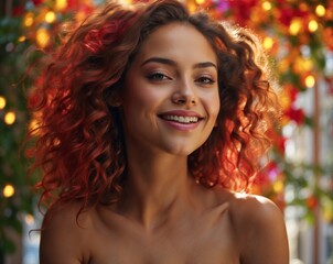 AI-generated image of a young woman, capturing natural beauty and contemporary style. The scene highlights youthfulness, confidence, and modern aesthetics.

