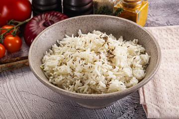 Indian cuisine jeera basmati rice