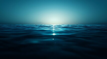 Obraz premium Tranquil Seascape with Gentle Waves Under Soft Dawn Light