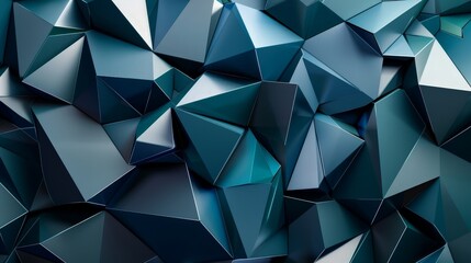 Fototapeta premium Abstract Teal Geometric Background
