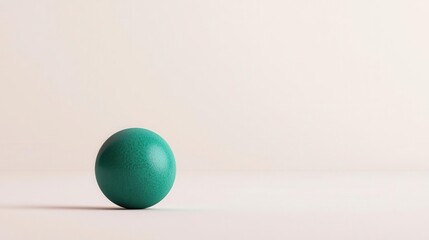 Single green herbal tablet on a white gradient background, futuristic minimalist pharmaceutical design