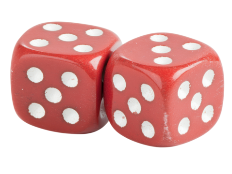 Isolated Red Dice