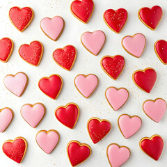 Obraz premium Valentine's Day, celebrated on February 14th, is a global tradition where