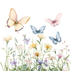 Easter Butterfly Clipart Vector Illustration - Spring Holiday Design Element