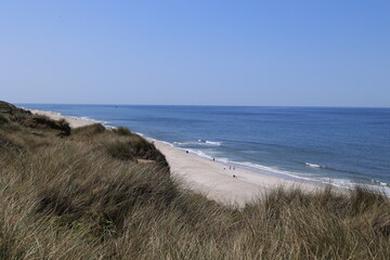 Blick auf die Küstenlandschaft bei Kampen auf der Nordfriesischen Insel Sylt	