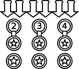 Ranking System with Awards for Top Performers