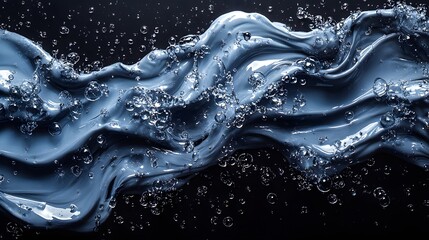 Mesmerizing Abstract Metal Liquid Art Featuring Paint and Nail Polish Textures in a Luxurious Flatlay.