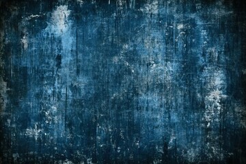 Fototapeta premium Dark Blue Grunge Texture with Subtle Patterns and Variations for Use in Backgrounds and Artistic Projects Featuring an Organic Aesthetic and Rustic Charm