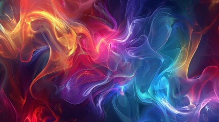 Obraz premium Abstract Colorful Swirls Background