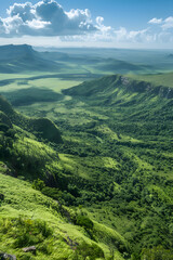 Fototapeta premium Mesmerizing panorama of the untouched beauty of Nyanga National Park