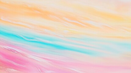 Tropical Beach with Soft Waves and Pastel Sunset Sky – Relaxing Coastal Landscape