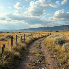 Obraz premium Concept photo of rural, rural landscape