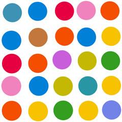 background with circles dots colorful