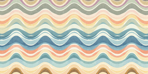 Watercolor abstract background with waves