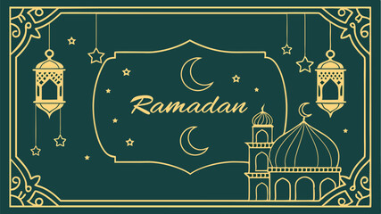 Ramadan Kareem background design vector illustration