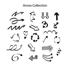 Hand-Drawn Arrow Collection – Doodle Style Arrows for Design and Presentations