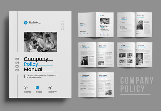 Company Policy Brochure Layout
