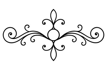 Elegant Baroque Ornament Vector for Luxury Invitations and Decorations