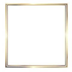 Elegant Golden Double Lined Frame Design