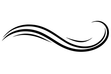 Elegant Wave Line Art Design for Spa and Wellness (SVG)