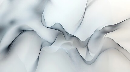 Obraz premium Abstract grey waves flowing, light background, design element