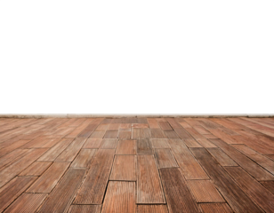 Tiled floor at the bottom isolated on white background, cut out