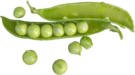 peas isolated on white
