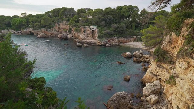 Bay of Antibes Billionaires in the south of France on Cap d'Antibes.