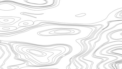 Topographic map contours in hilly or mountainous terrain, similar cartography illustration. Topography and geography map grid abstract backdrop.