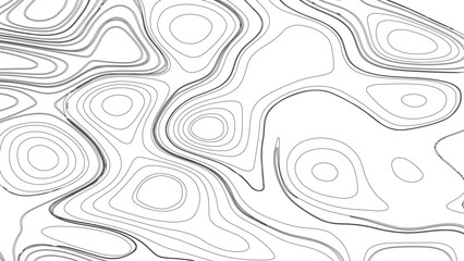 Topographic map contours in hilly or mountainous terrain, similar cartography illustration. Topography and geography map grid abstract backdrop.