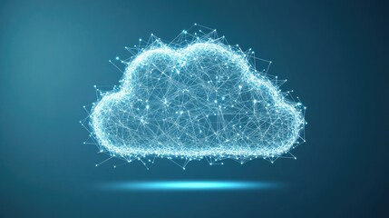 Stylized Wi-Fi Cloud Emblem Representing Signal Connectivity and Modern Communication