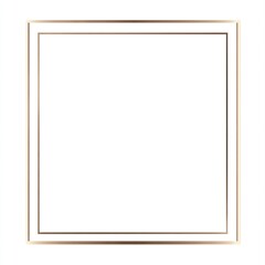 Obraz premium A double gold framed square image