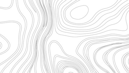 Topographic map contours in hilly or mountainous terrain, similar cartography illustration. Topography and geography map grid abstract backdrop.