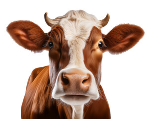 cow on white Background, cut out 