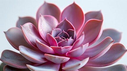 Beautiful pink succulent plant with water droplets in macro photography, perfect for wellness, spa, and meditation designs, natural floral background.