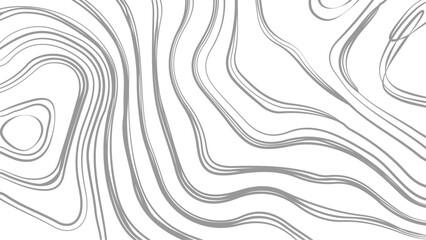 Fototapeta premium Topographic map contours in hilly or mountainous terrain, similar cartography illustration. Topography and geography map grid abstract backdrop.