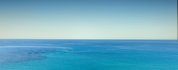 An Stunning beautiful sea landscape beach with turquoise water with copy space for your text. Beautiful turquoise water. ach with turquoise water. Beautiful tropical beach with blue sky.