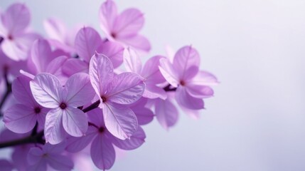 Delicate lavender blossoms, soft petals unfurling in gentle breeze, a serene floral display showcasing nature's artistry