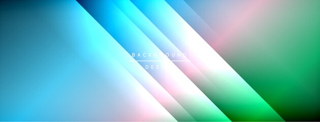 Colorful gradient with lines made of shadow and light. Creative background