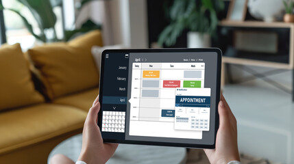 Online applointment booking calendar for brisk regristration on the internet website