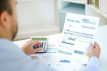 Electric bill statement and home energy consumption