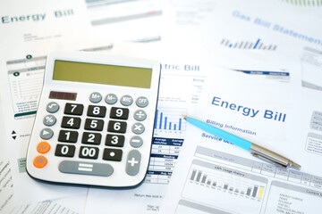 Electric bill statement and home energy consumption