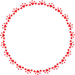 Red Hearts Frame , Red Hearts Border Design