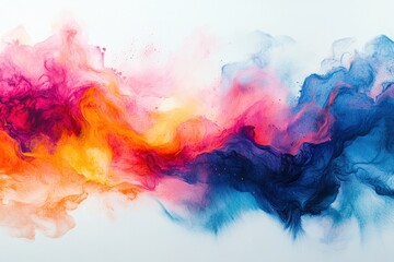 Fototapeta premium Vibrant colorful splash of powdery hues studio abstract art creative space artistic perspective dynamic expression