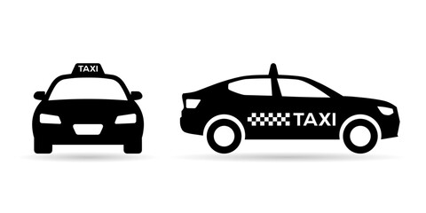Taxi icon vector design templates. Taxi cab car vector icon. Taxi car, call taxi concept, vector illustration